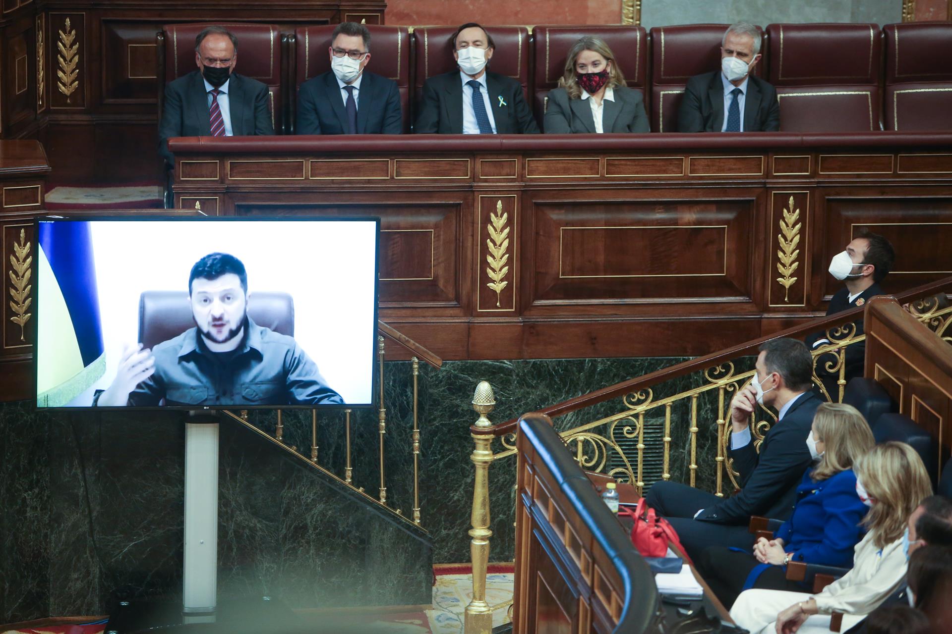 Zelenski compareix al Congrés dels diputats