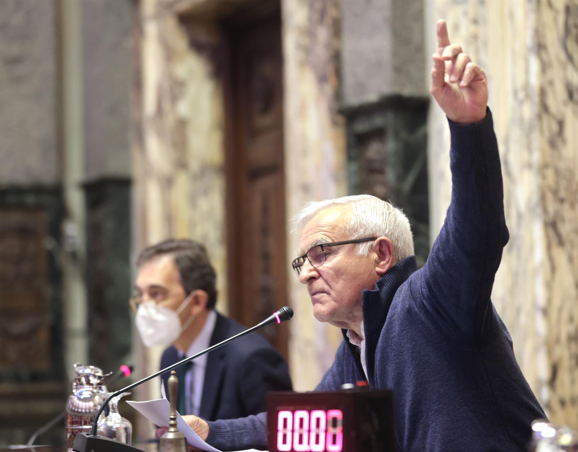 L'alcalde de València, Joan Ribó, al ple