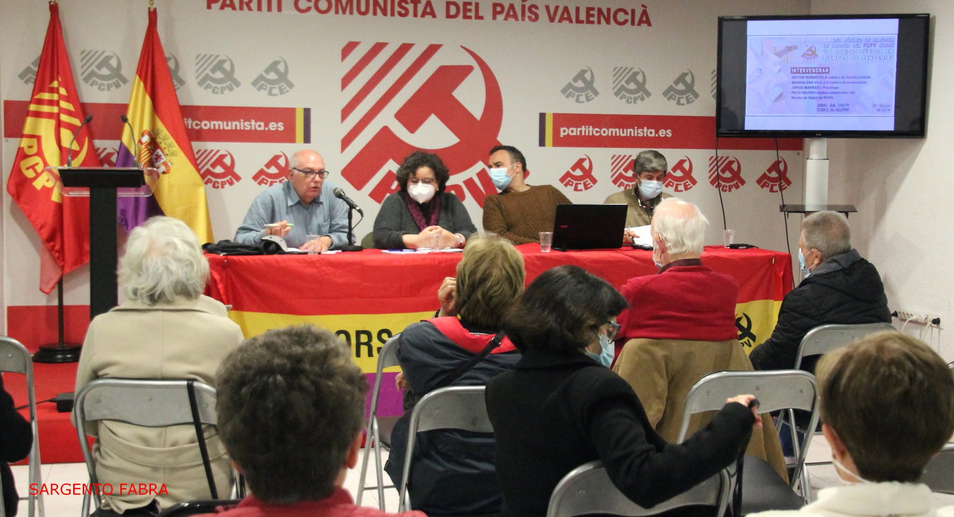 Membres del PCPV en un acte recent