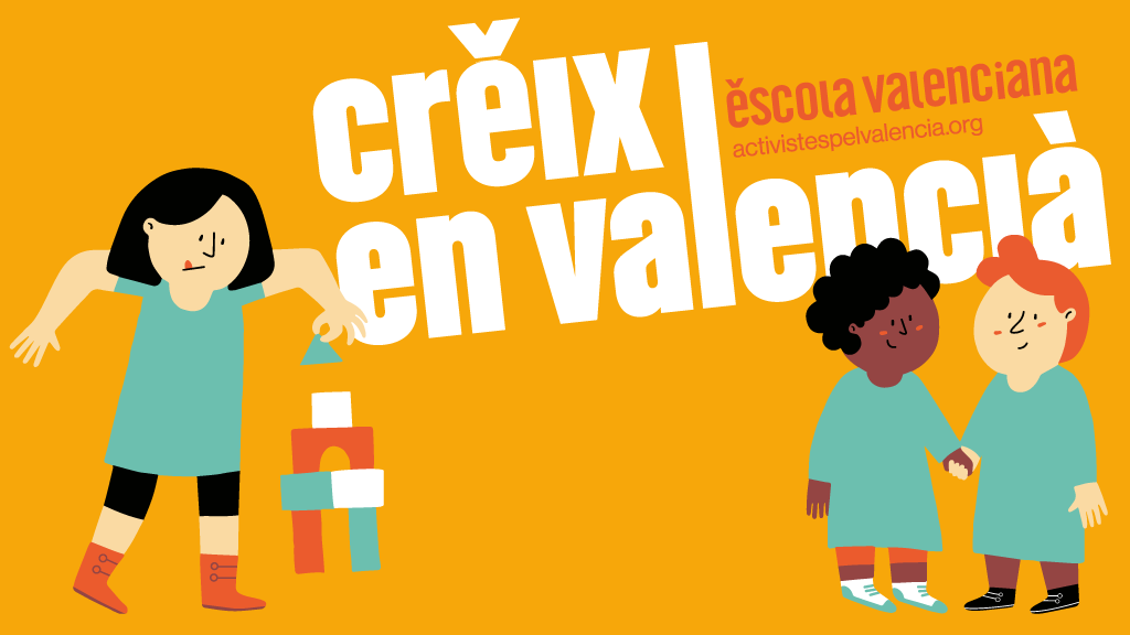 Escola Valenciana llança la campanya «Creix en valencià» de matriculació escolar 2022/23