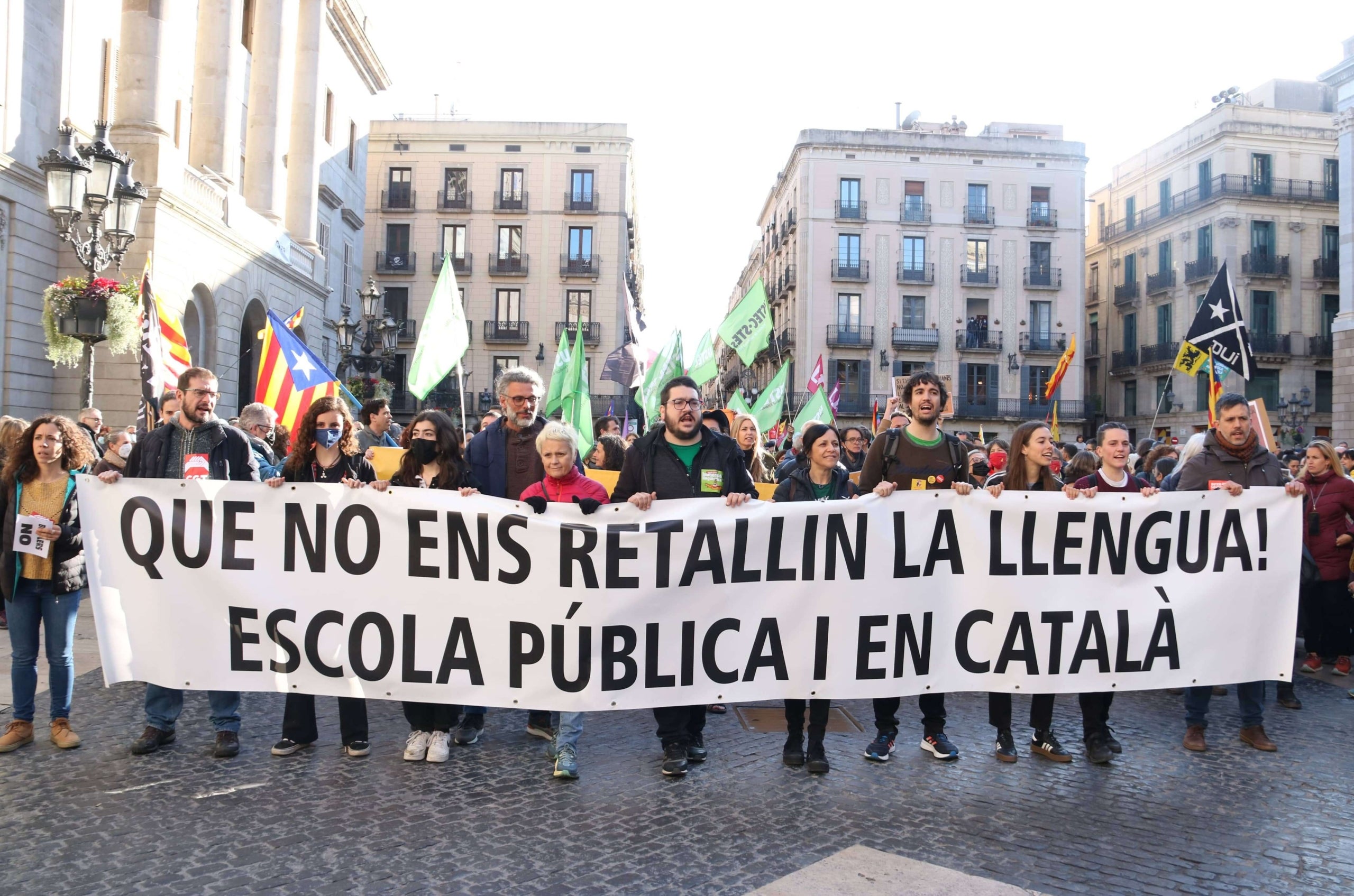 Manifestació a Barcelona en contra de la sentència del 25%