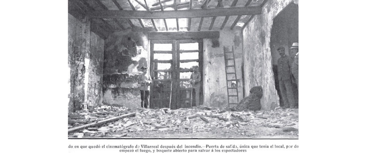 Tal dia com hui del 1912 es va incendiar el cinema La luz de Vila-real, un sinistre en què van morir 69 persones