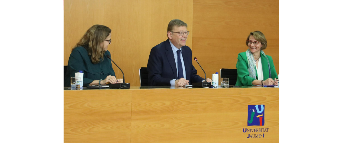 Ximo Puig en l'obertura de la I Trobada de Càtedres i Centres d'Estudis sobre Despoblació