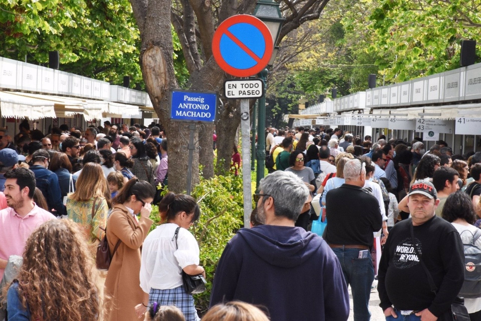 La Fira del llibre de València en una imatge d'arxiu