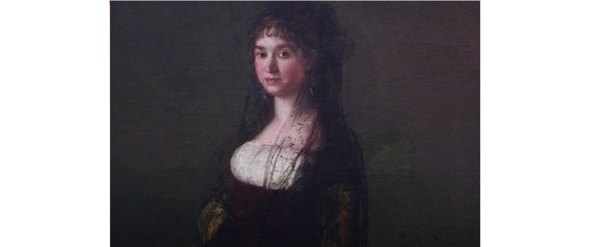 Goya, «Retrat de Joaquina Candado» (detall), Museu de Belles Arts de València | DLV