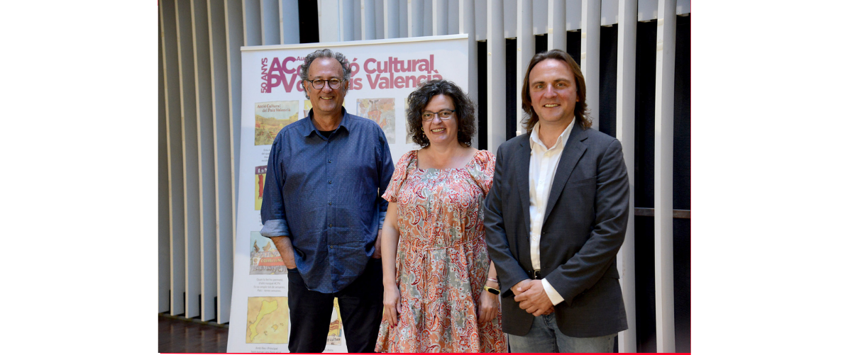 El president d'Òmniu, Xavier Antich; la presidenta d'ACPV, Anna Oliver, i el president d'OCB, Joan Miralles | Foto Prats i Camps | ACPV