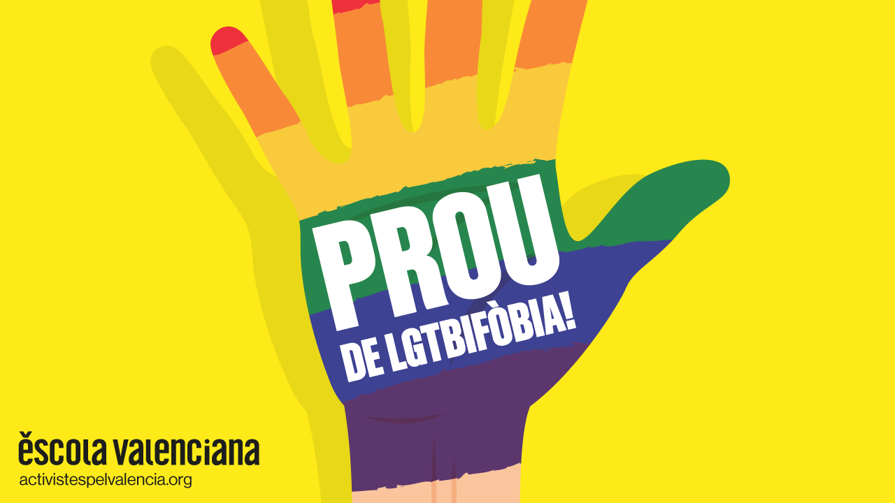Escola Valenciana reivindica l’educació com a «mur de contenció contra la LGTBIfòbia»