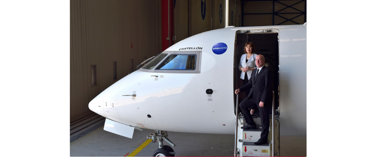 L’aeroport de Castelló i Air Nostrum bategen amb el nom de «Castellón» un dels avions de la ruta de Sevilla