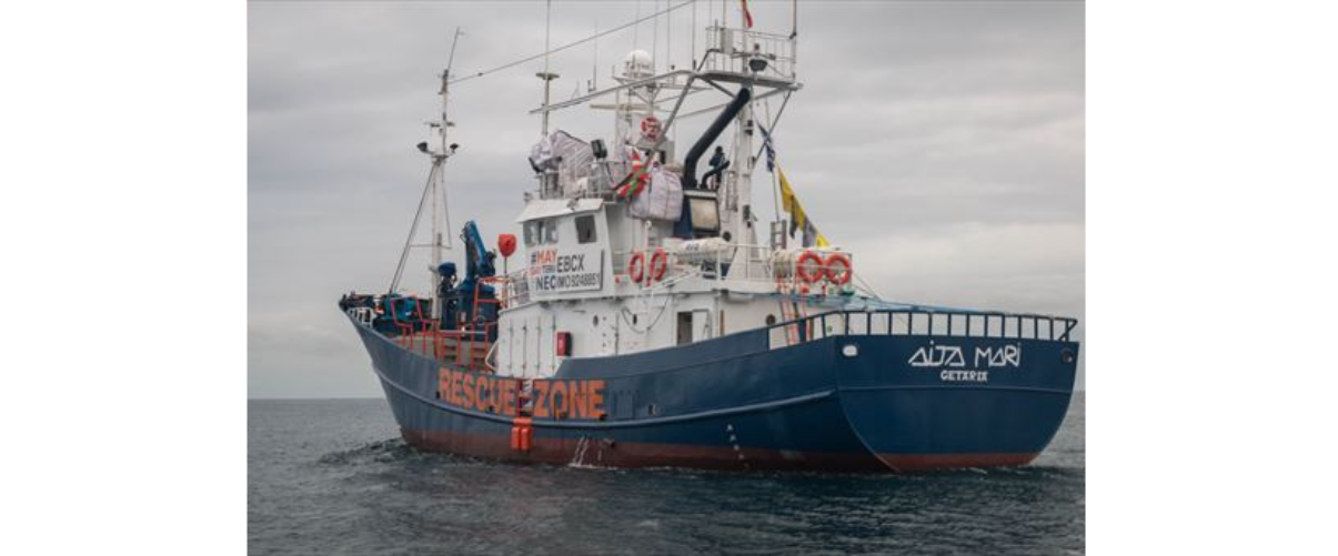 El vaixell de rescat «Aita Mari» salpa del port de Borriana en missió humanitària a la Mediterrània central