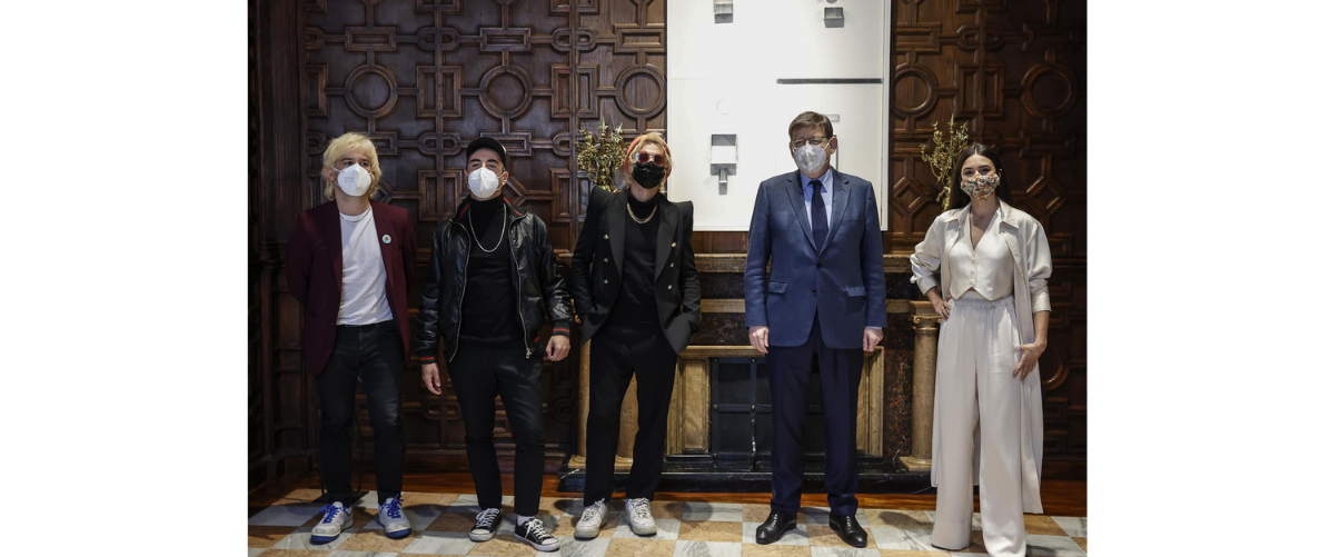 Ximo Puig rep en audiència la representació valenciana al Benidorm Fest, formada pel grup Varry Brava i la cantant Blanca Paloma | Rober Solsona | EP
