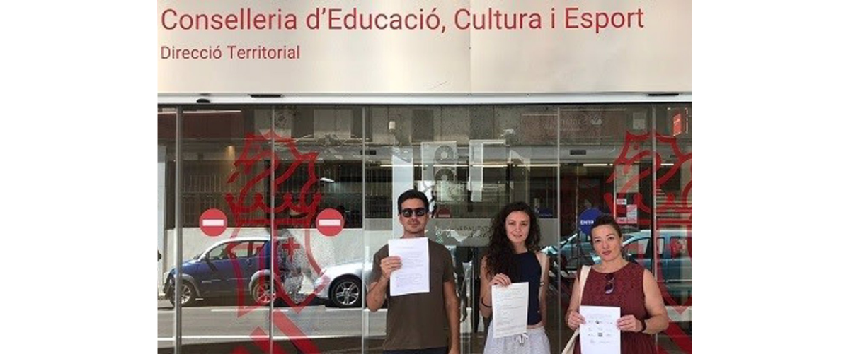 Representants de les entitats a la Conselleria de Cultura