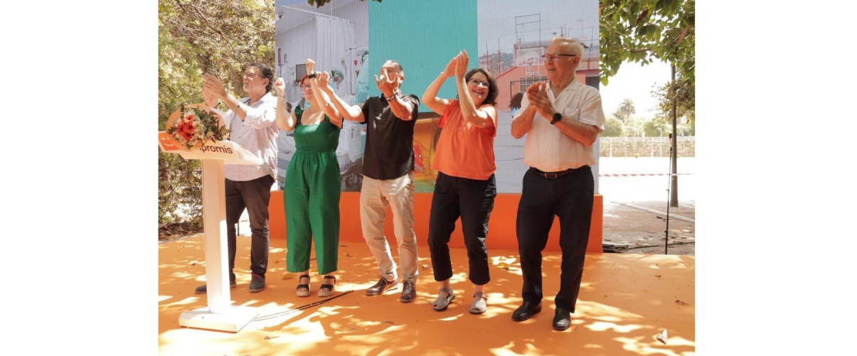 Representants de Compromís en l'acte celebrat aquest dissabte a València | Twitter @joanbaldovi