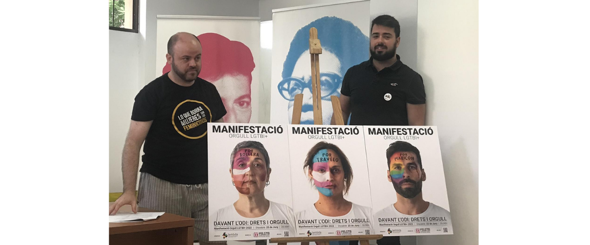 Presentació de l'Orgull LTBI+ 2022 a la seu de Lambda a València