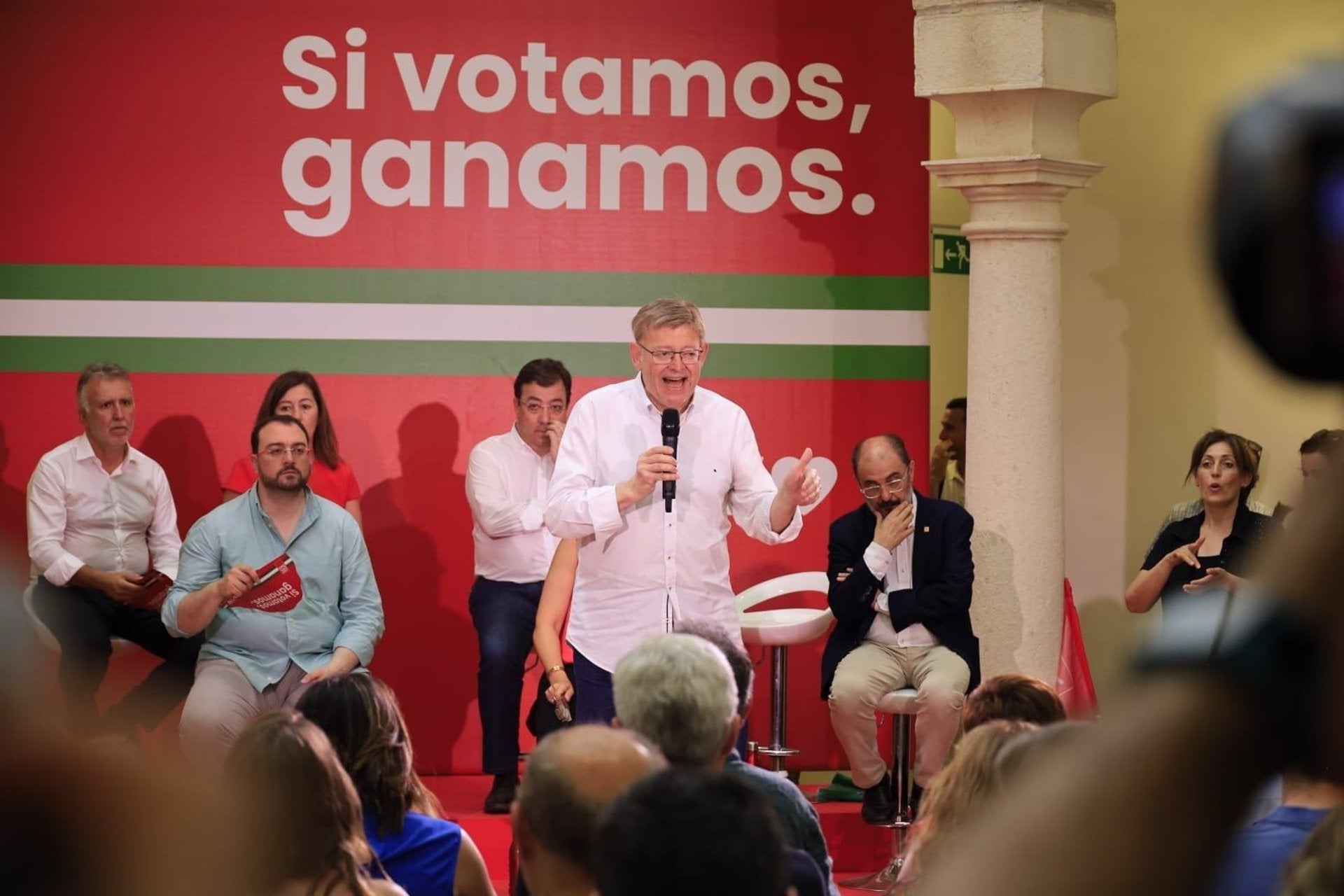 Ximo Puig en un acte del PSOE a Còrdova