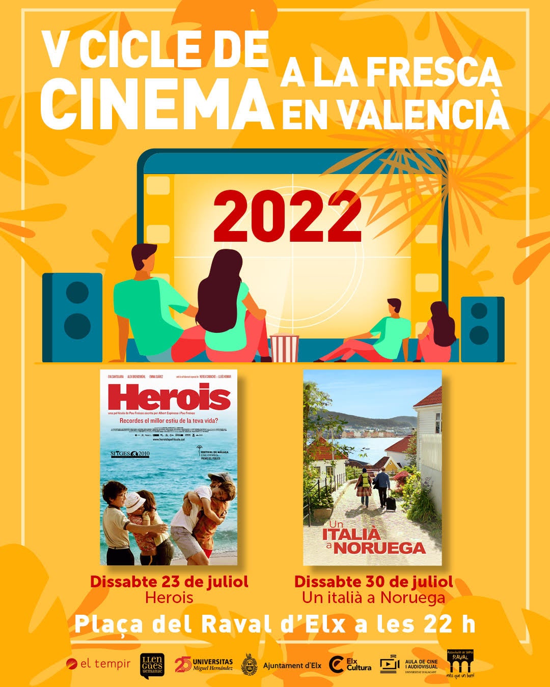 El Tempir d’Elx impulsa el V Cicle de cinema a la fresca en valencià