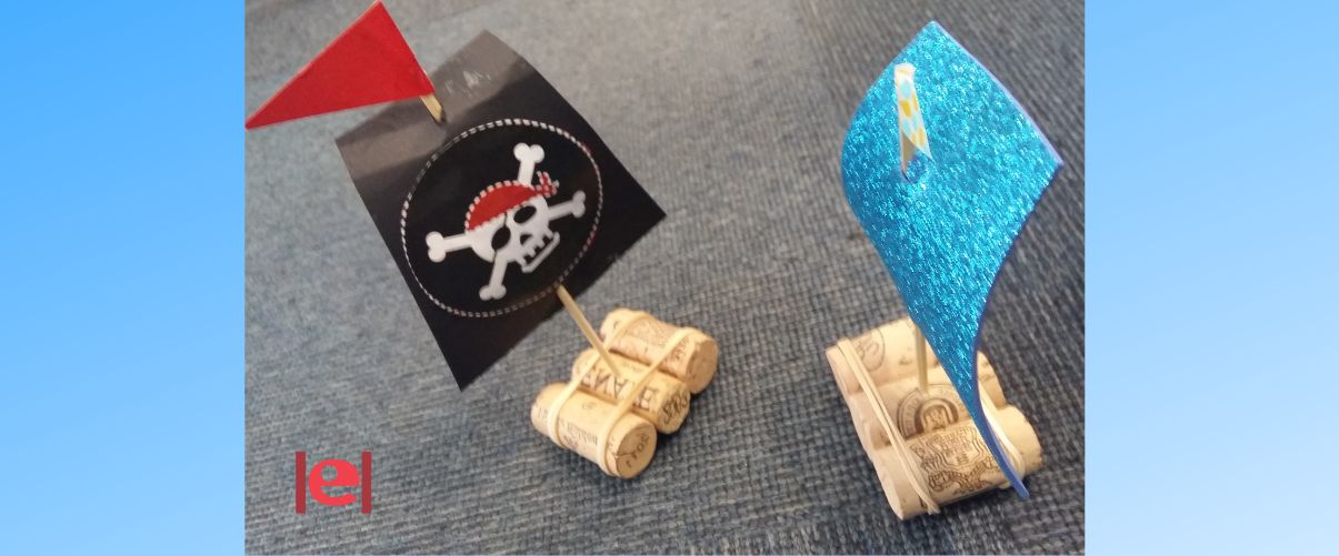 Treballs manuals amb nens: Vaixells de suro