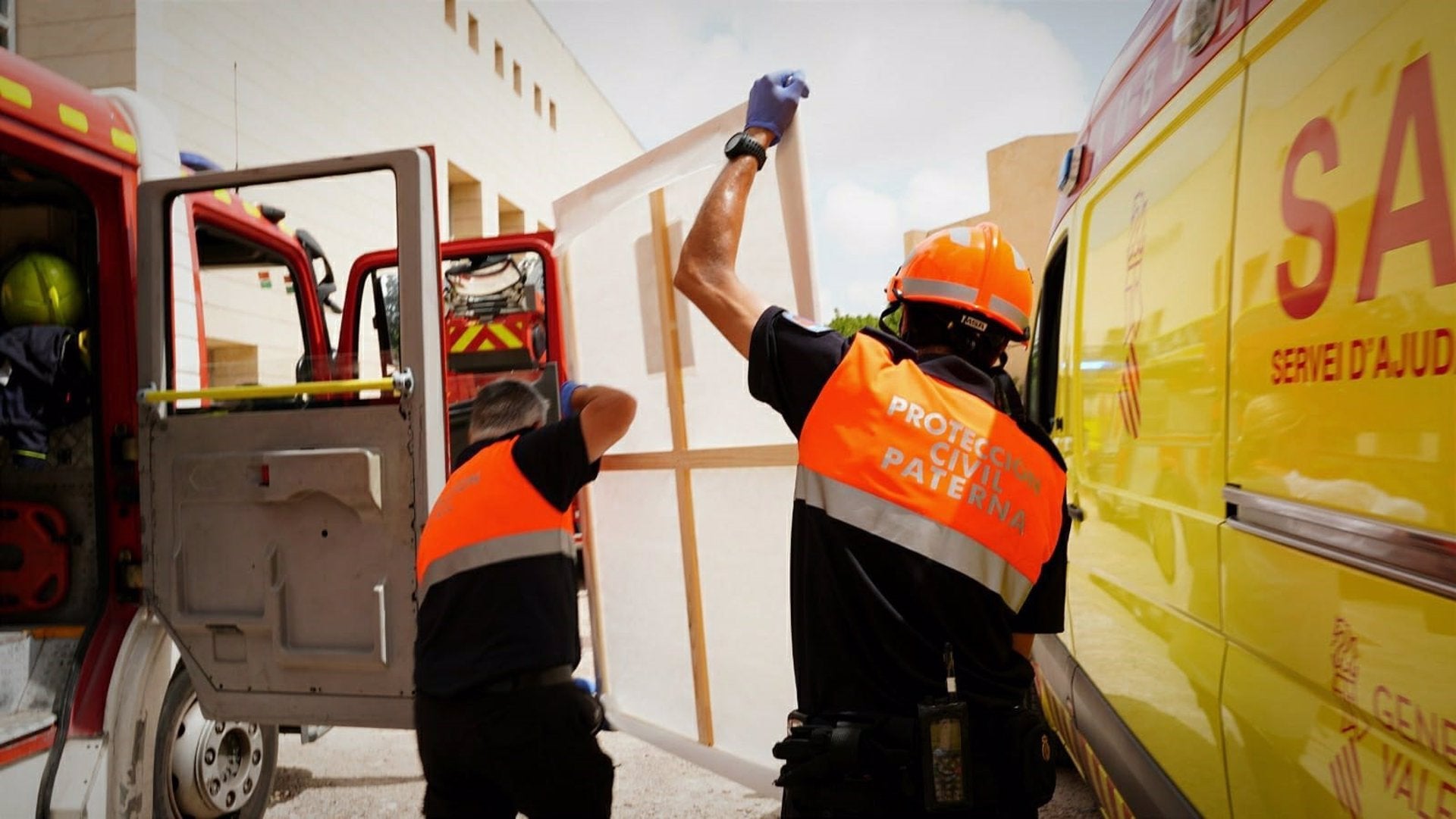 Interior i Patrimoni col·laboren en un simulacre d'incendi amb rescat d'obres al Museu de Belles Arts de València