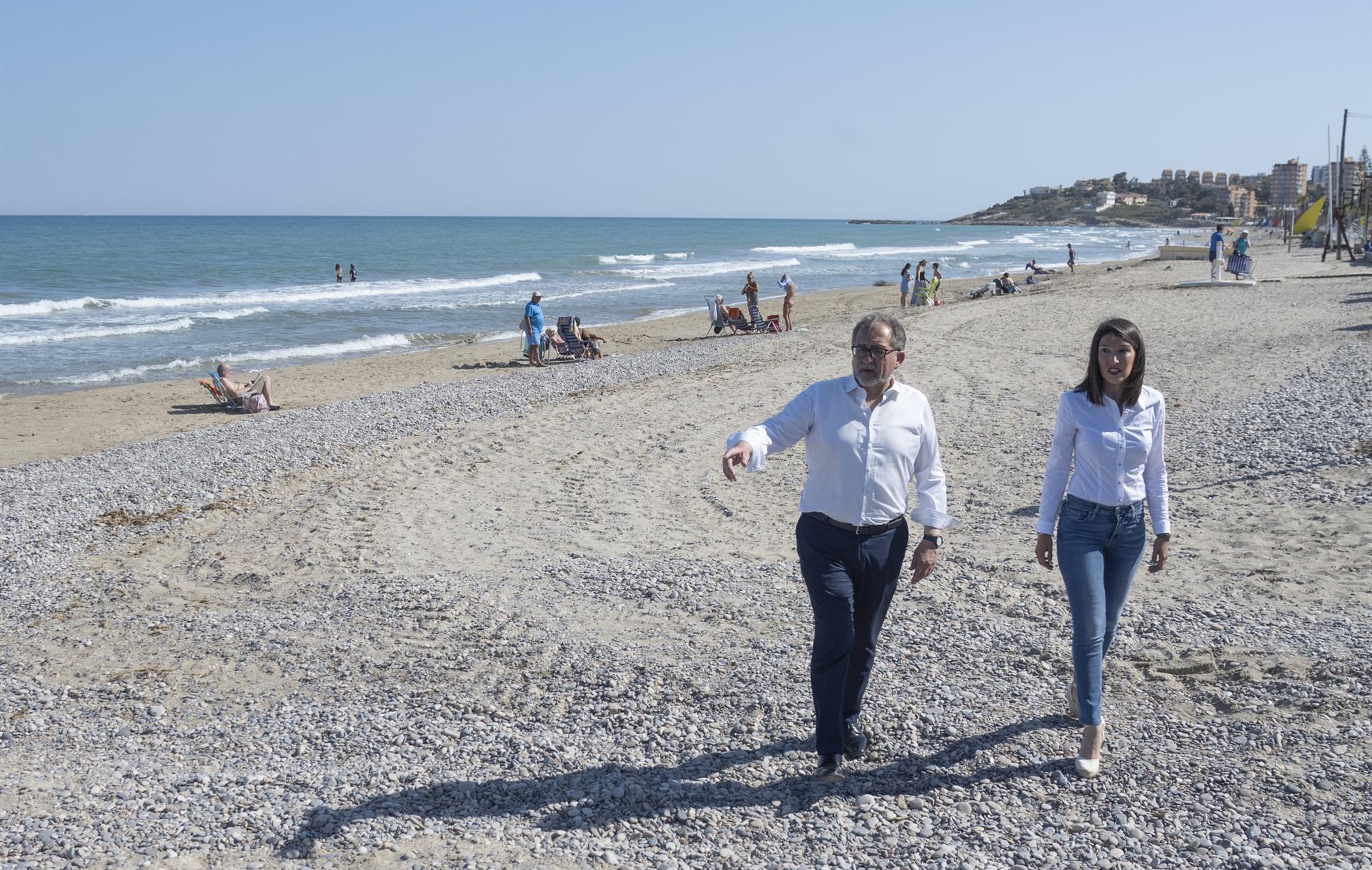 El president de la Diputació de Castelló, José Martí, i la diputada de Medi natural, María Jiménez