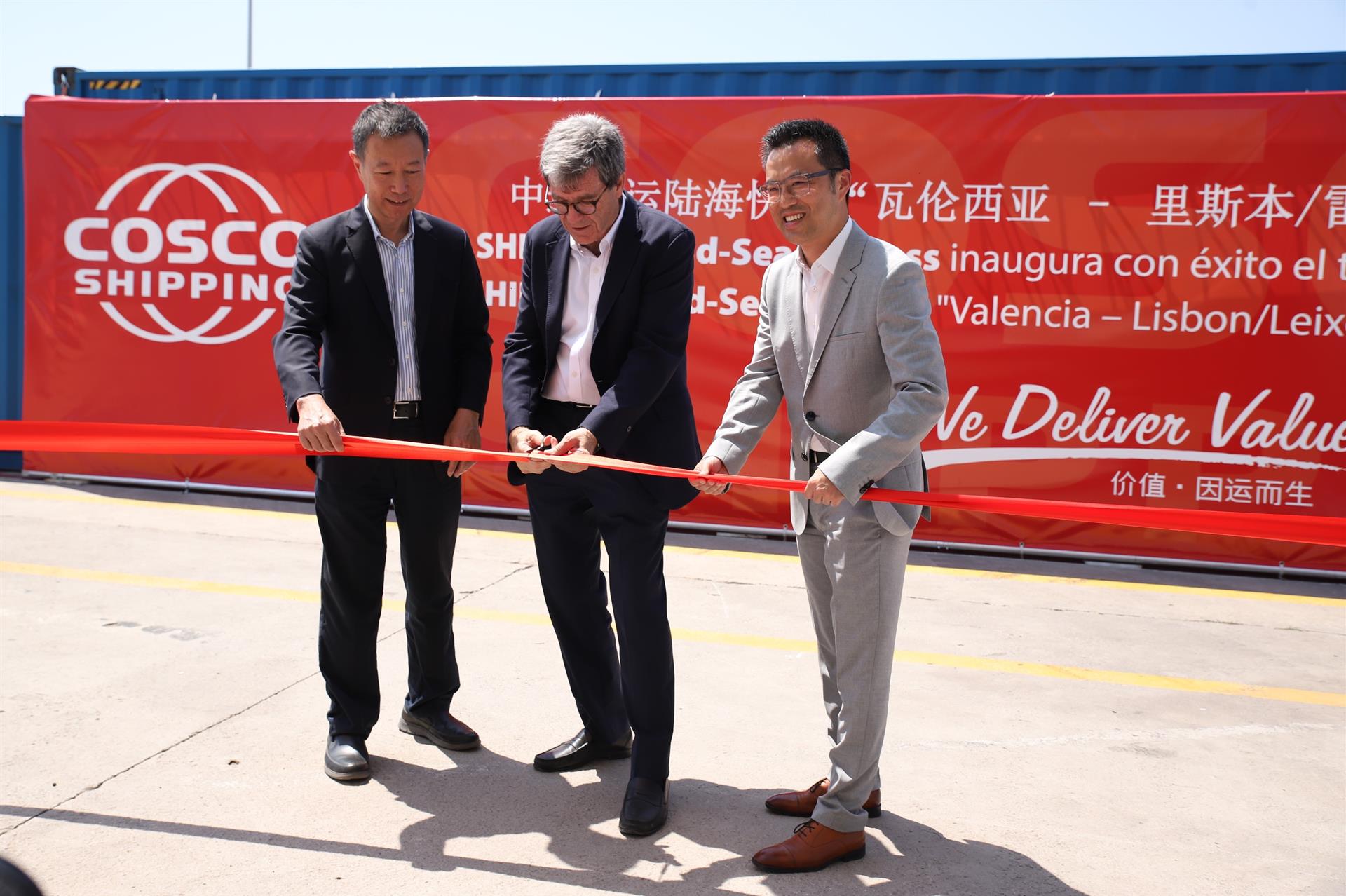 Inaugurat el corredor València-Lisboa, que desvia el tràfic marítim del nord d’Europa