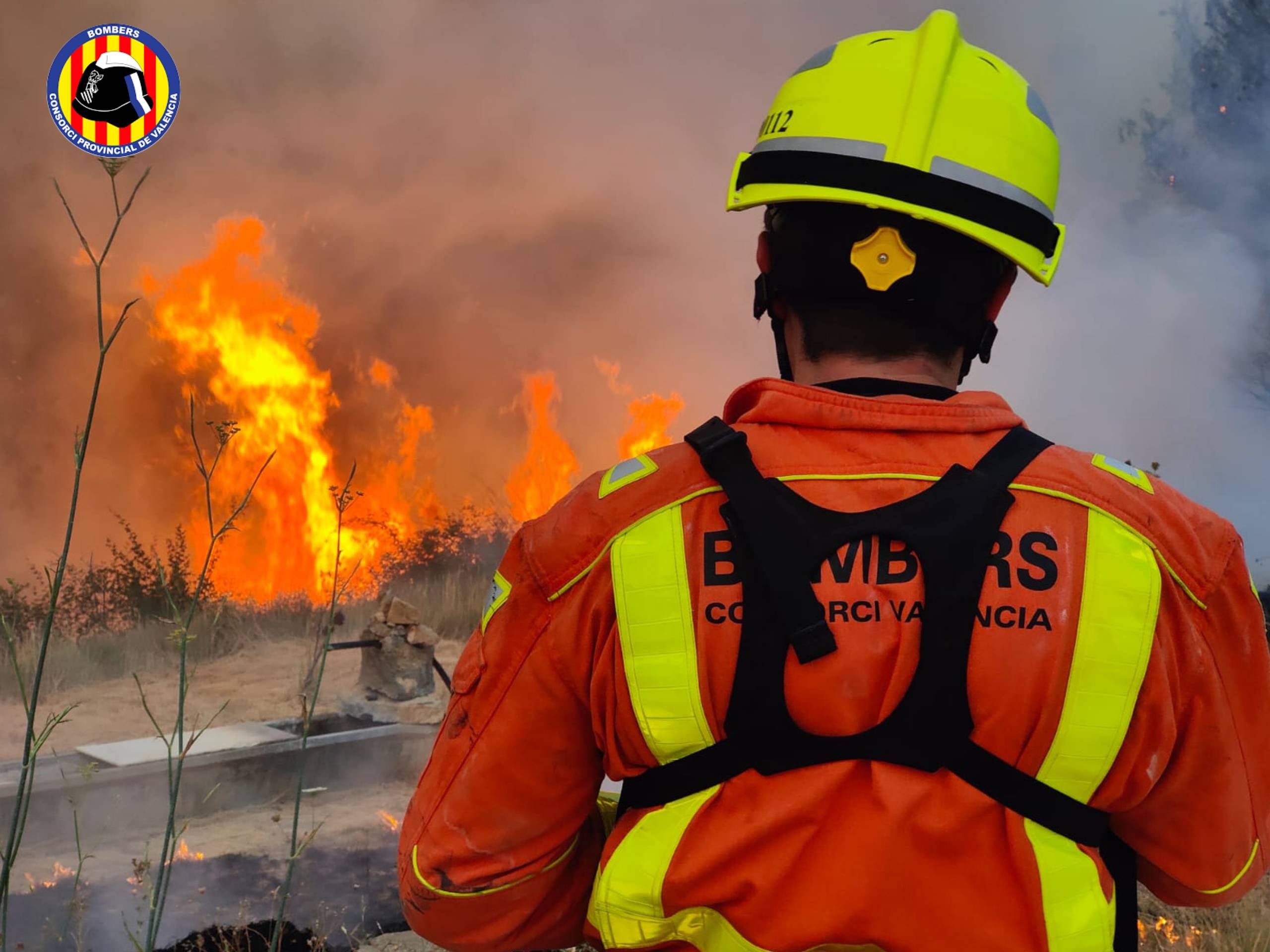 L’incendi de Calles ja ha cremat 220 hectàrees