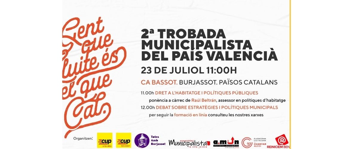 Trobades Municipalistes del País Valencià!