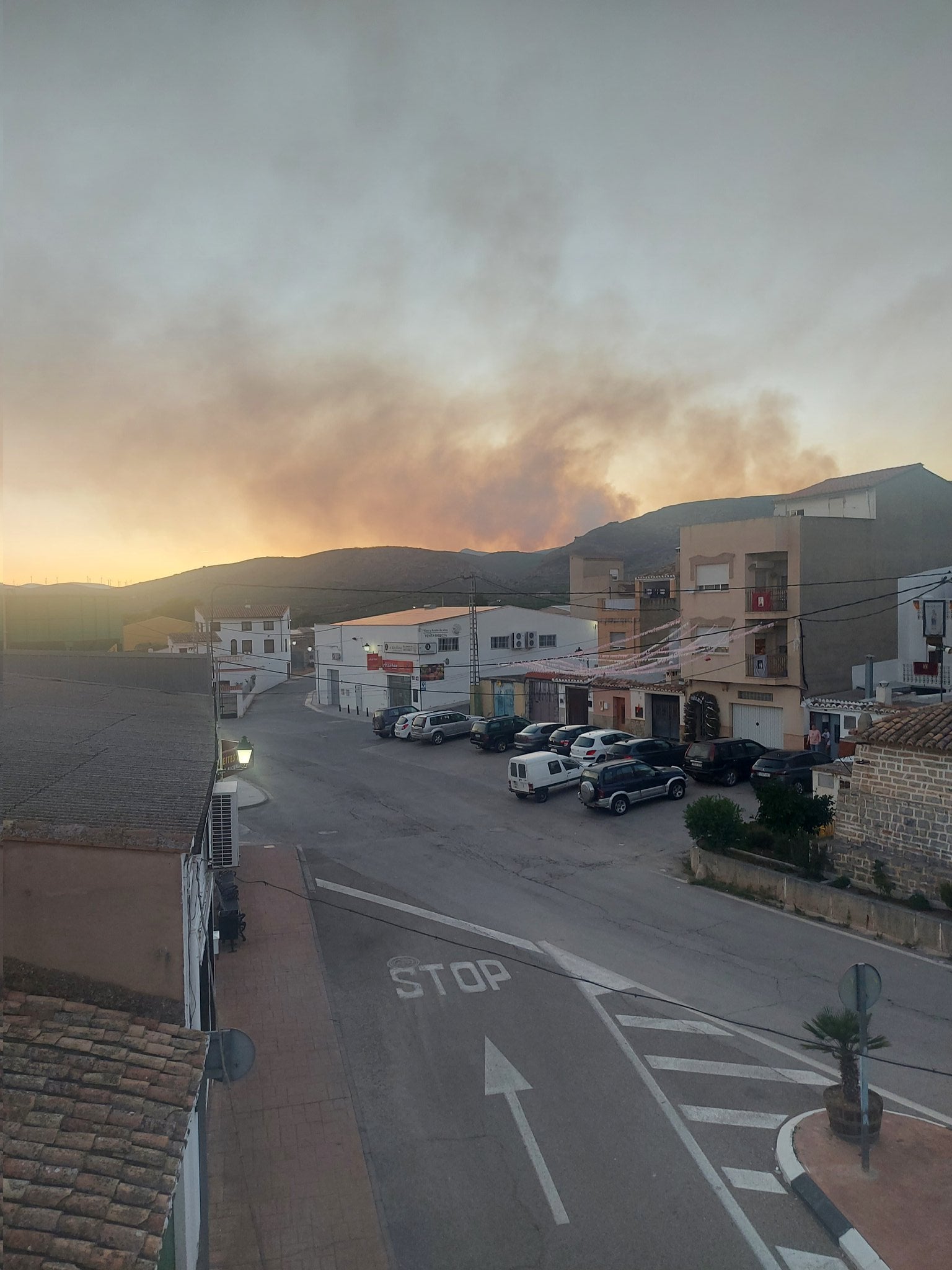 L'incendi de Begís vist des de Les Alcubles (Els Serrans)