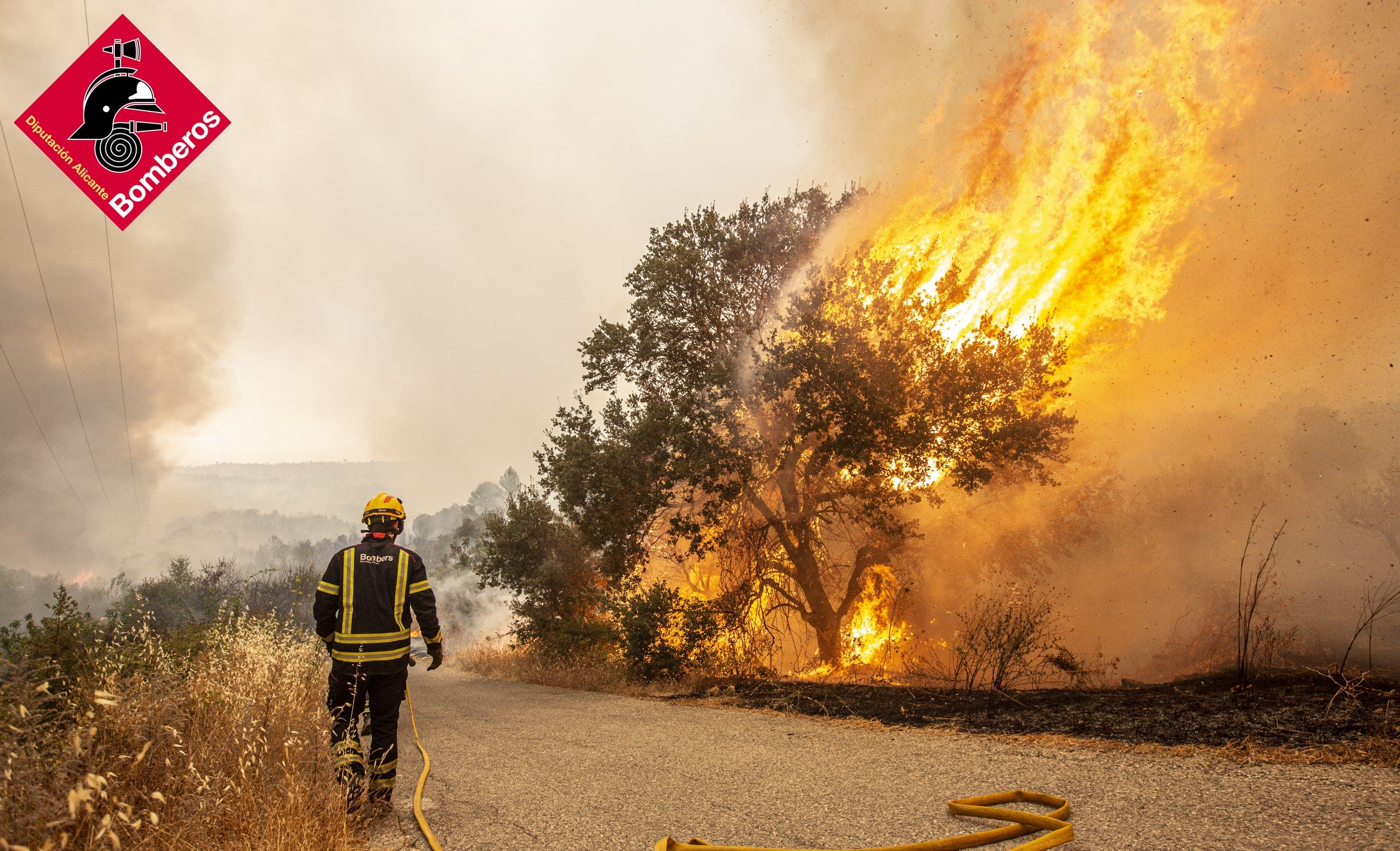 El foc ja ha calcinat més d‘11.000 hectàrees a la Marina Alta i al Comtat i la situació encara pot empitjorar més