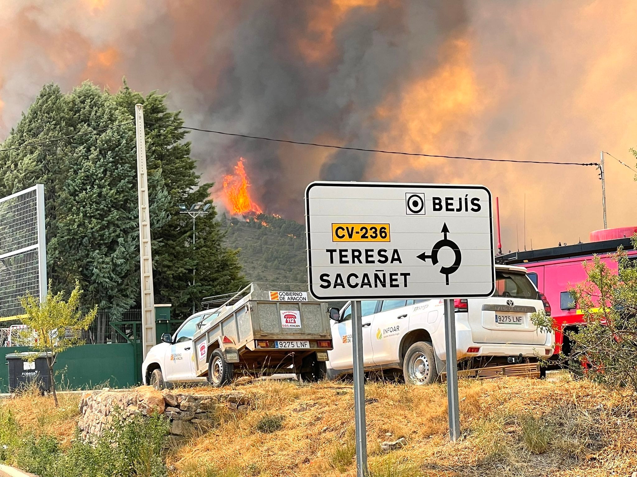 Incendi forestal a Begís (Alt Palància)