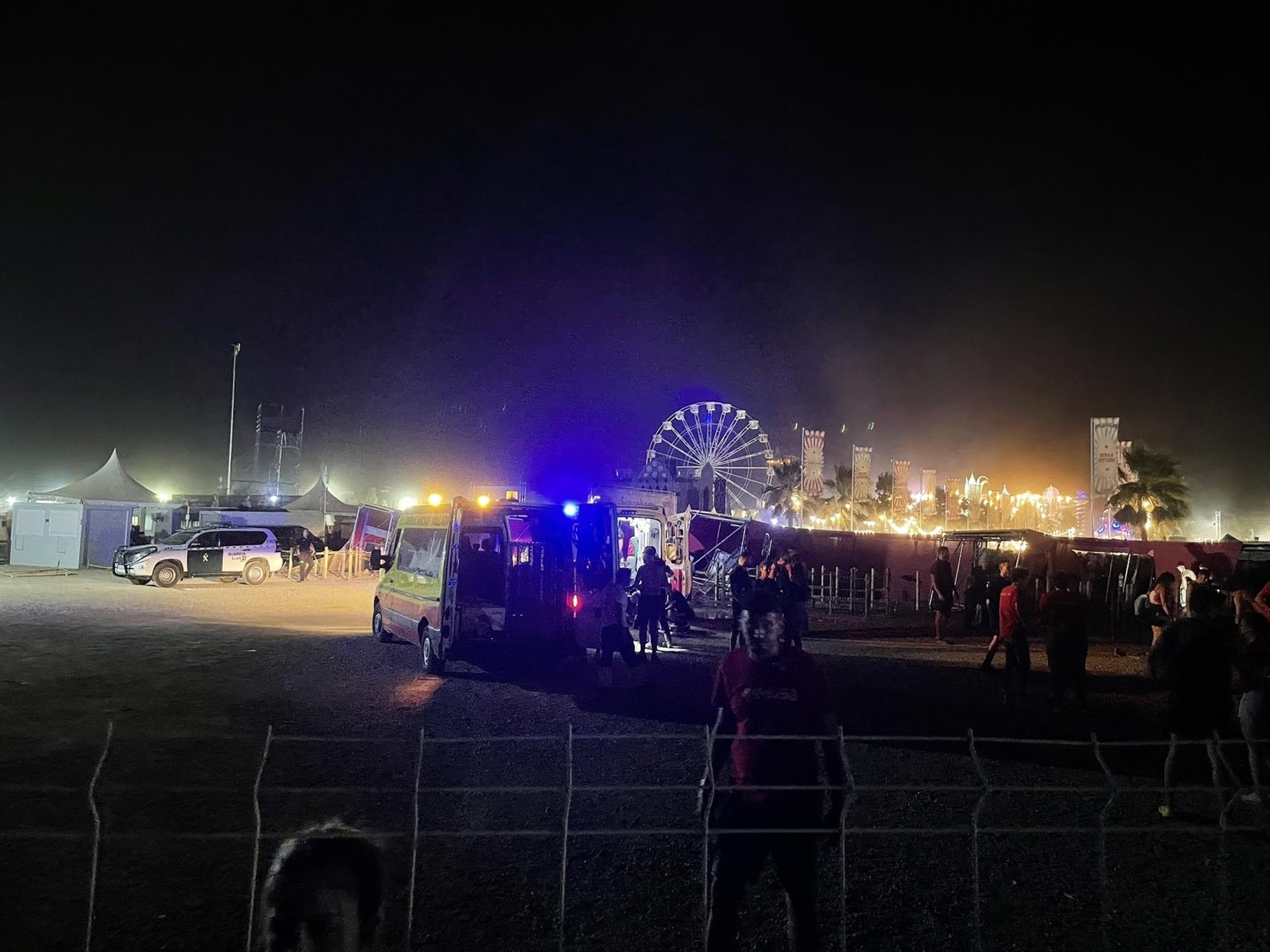 Un mort i 17 ferits al Medusa Festival a causa del vent