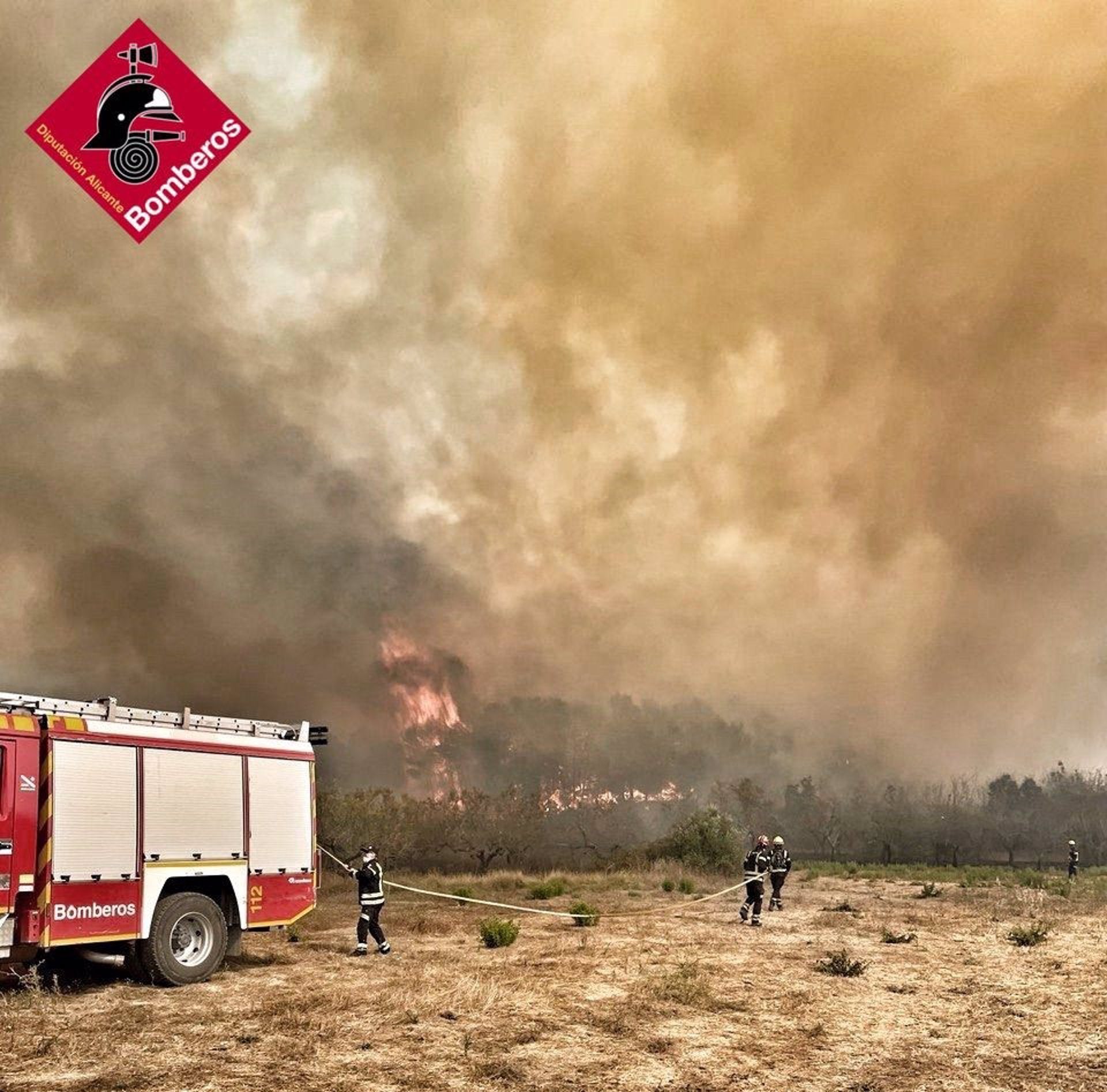 Incendi a la Vall d'Ebo (Marina Alta)