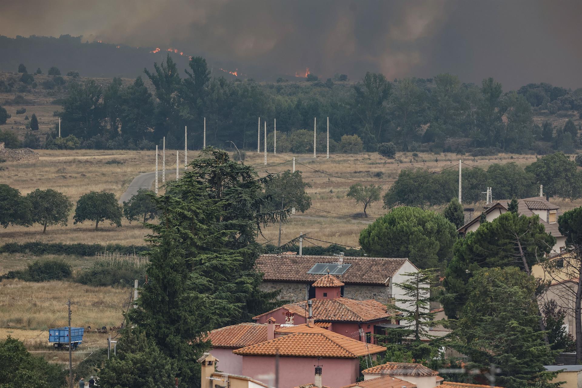 L'incendi de Begís vist des d'El Toro, a l'Alt Palància