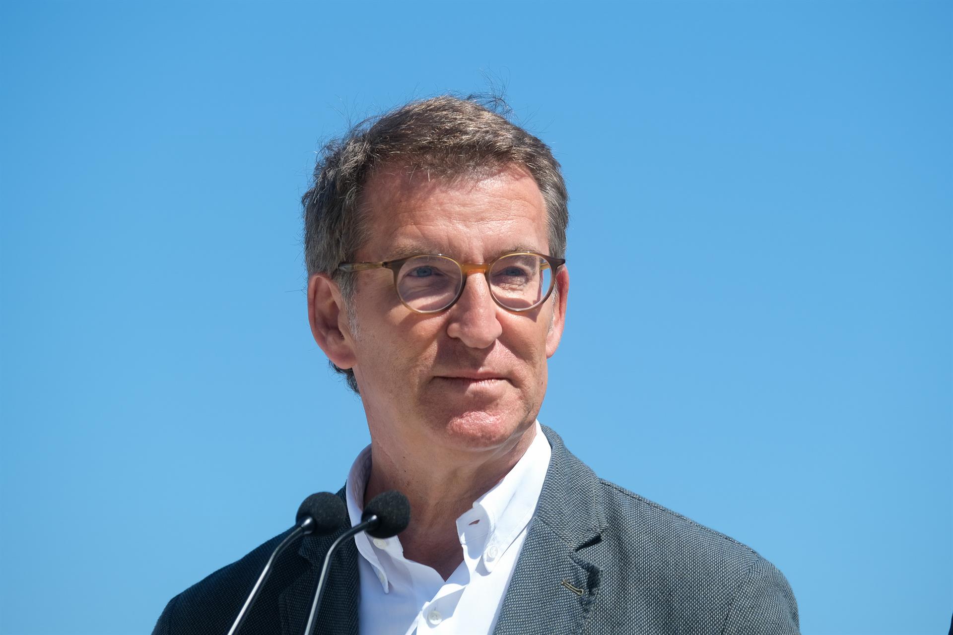 El líder del PP, Alberto Núñez Feijóo