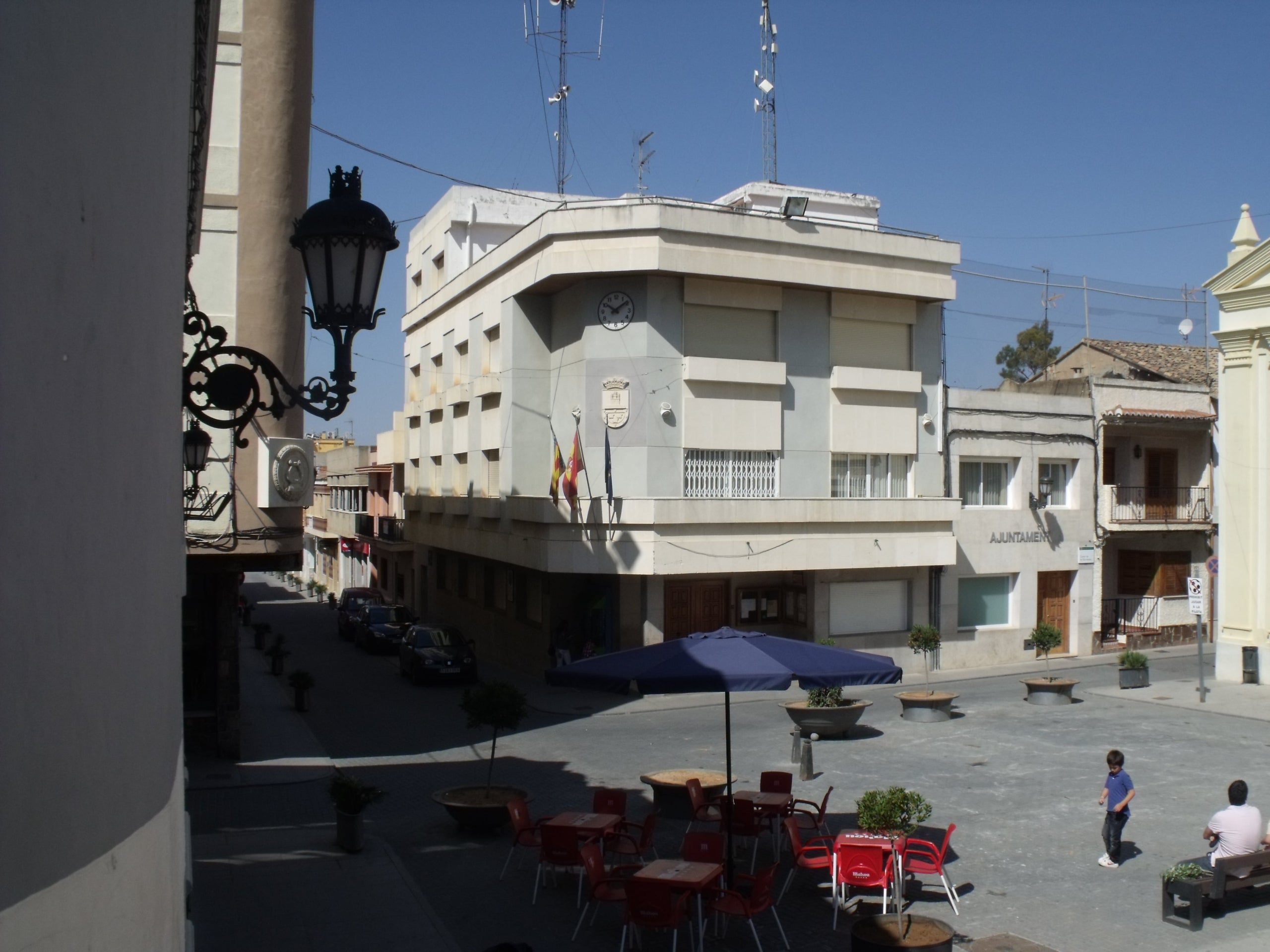 El centre de la localitat de Montserrat (Ribera Alta)