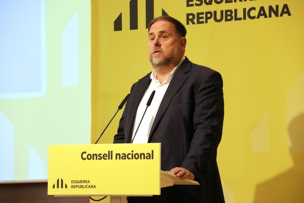 Oriol Junqueras intervé en el Consell Nacional d'ERC a Barcelona | Albert Segura | ACN