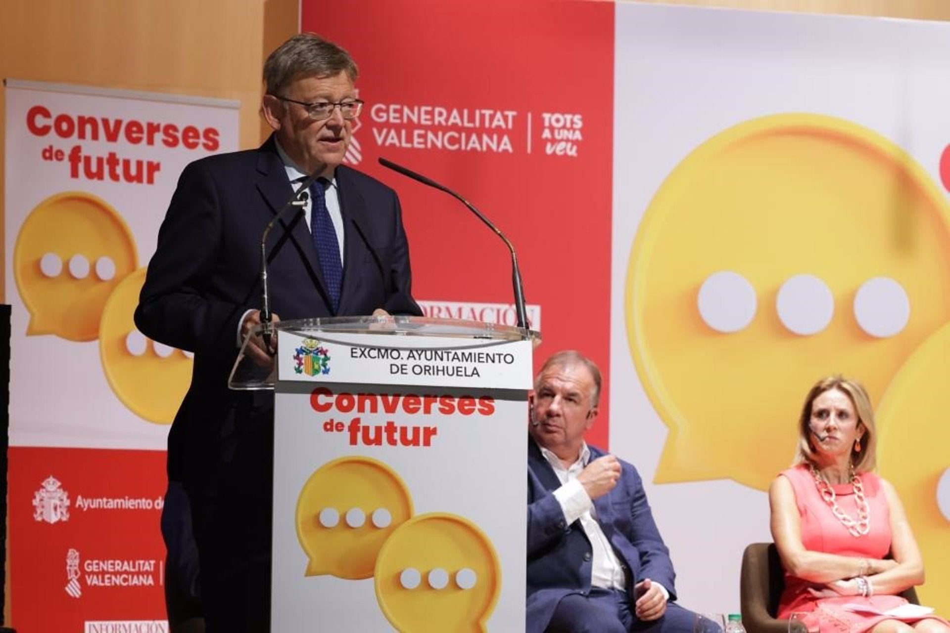 Ximo Puig en la seua visita a Oriola