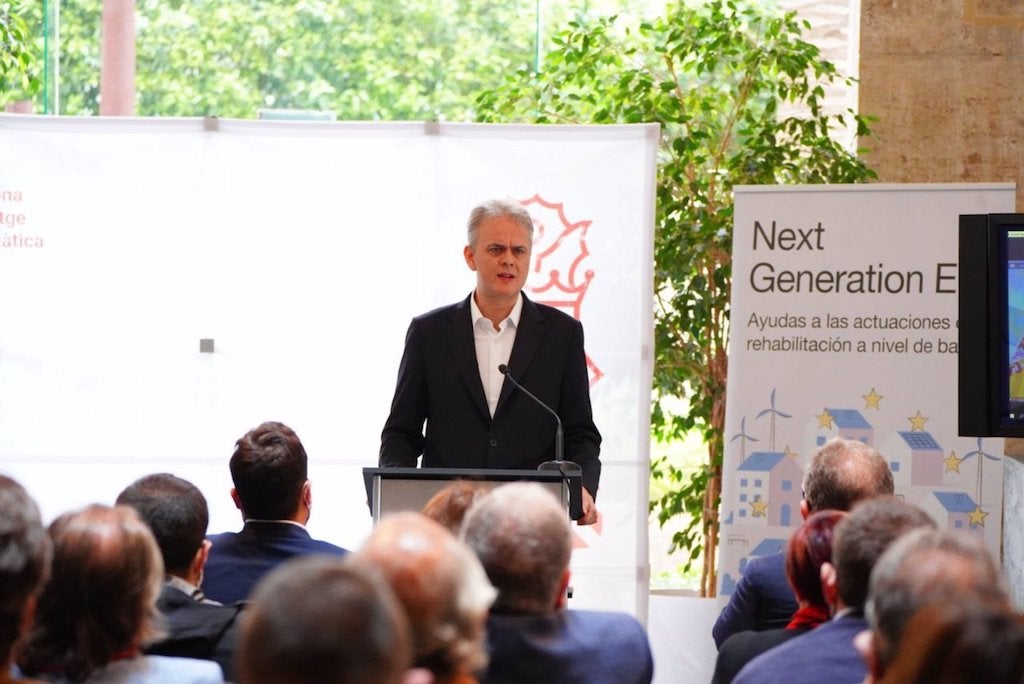 El vicepresident segon i conseller d'Habitatge i Arquitectura Bioclimàtica, Héctor Illueca
