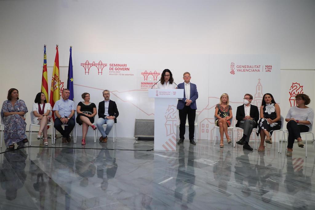 Roda de premsa de presentació de les conclusions del Seminari de Govern-Estiu 2022