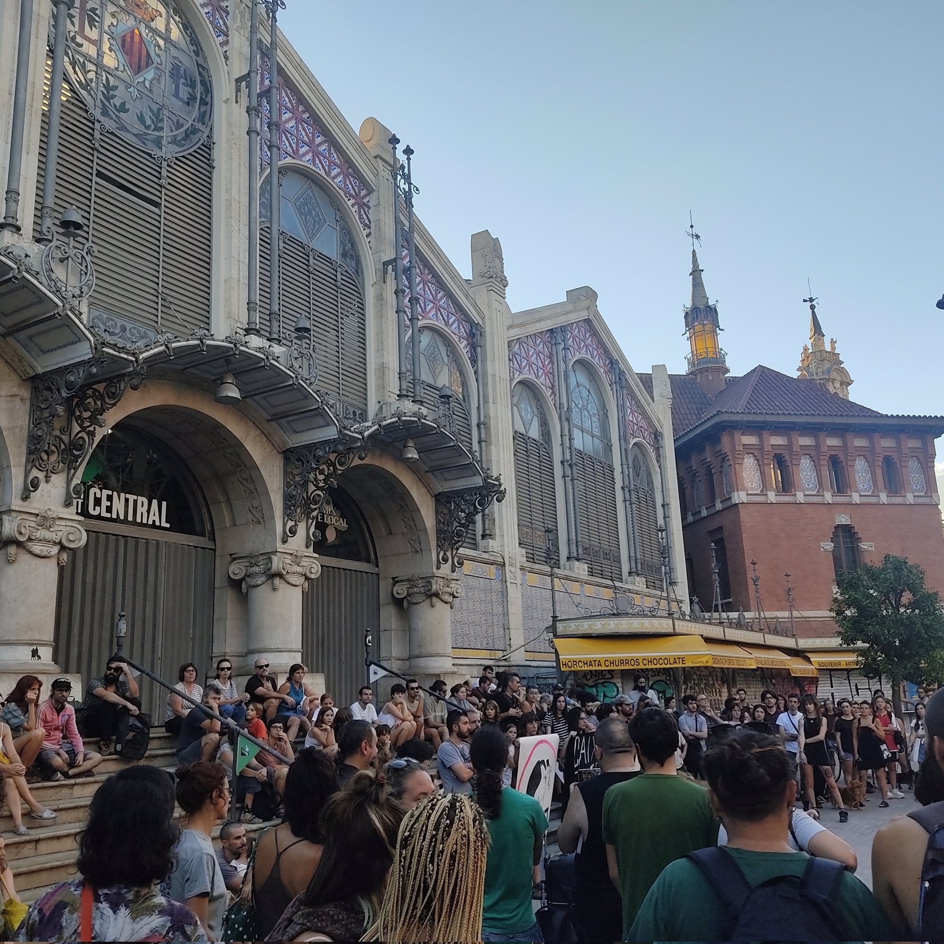 Imatge de la concentració a València