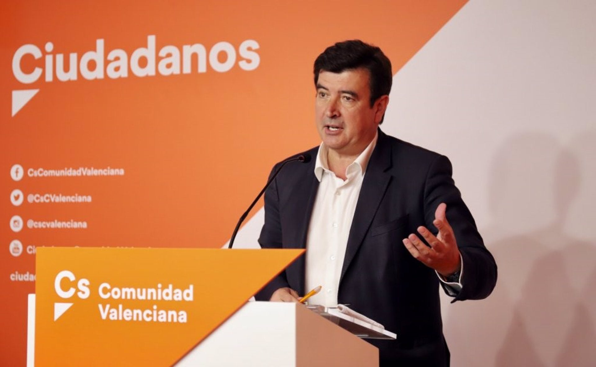 El portaveu de Cs a València, Fernando Giner