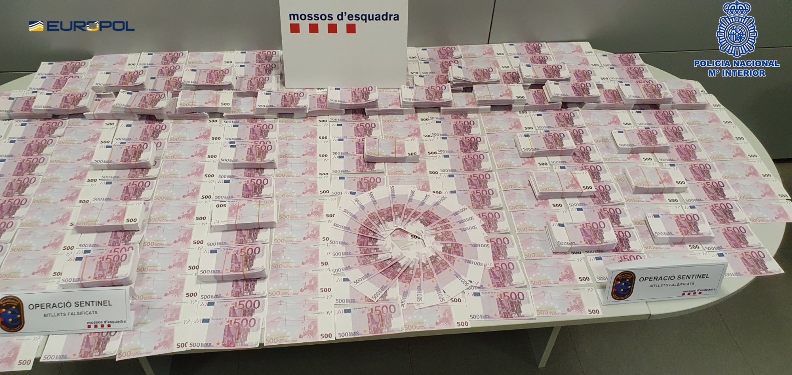 El laboratori més important d’Europa de falsificació de bitllets de 500 euros és desmantellat al País Valencià