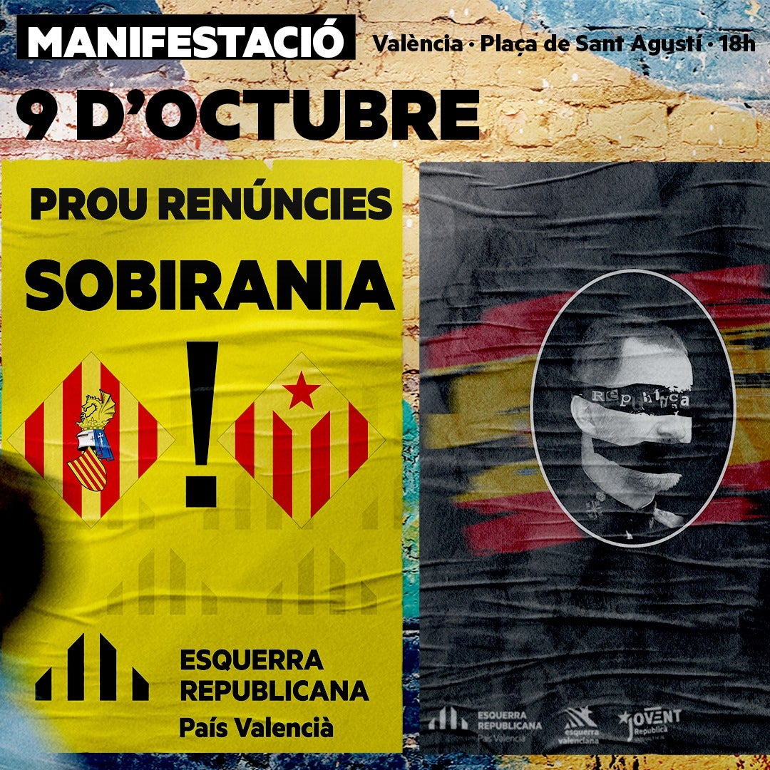 ERPV fa una crida a «exercir plenament la nostra sobirania» coincidint amb el 9 d’Octubre