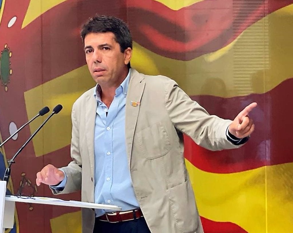 El president del PP valencià, Carlos Mazón