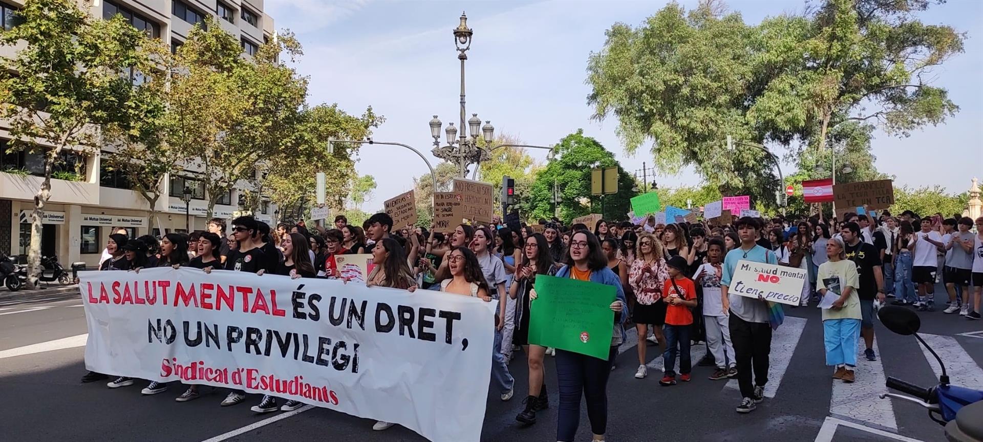 Estudiants reclamen més inversió contra «l’epidèmia de les malalties mentals»