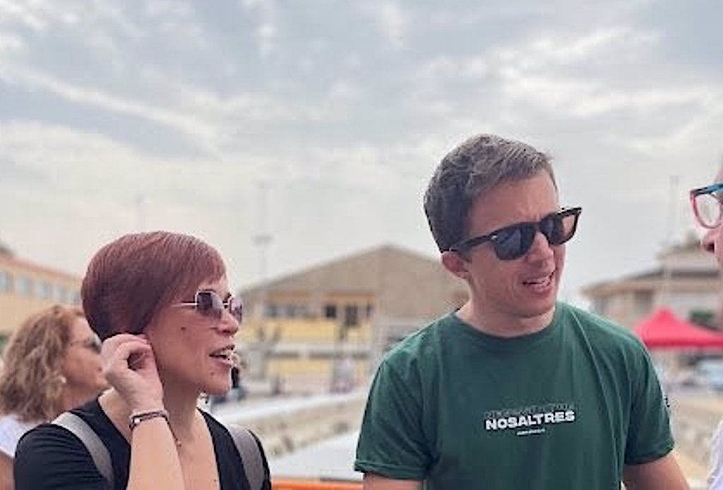 Àgueda Micó i Íñigo Errejón a l'Aplec del Puig