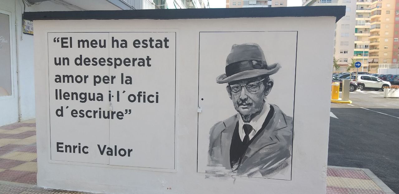 Mural d'Enric Valor a Cullera (Ribera Baixa)