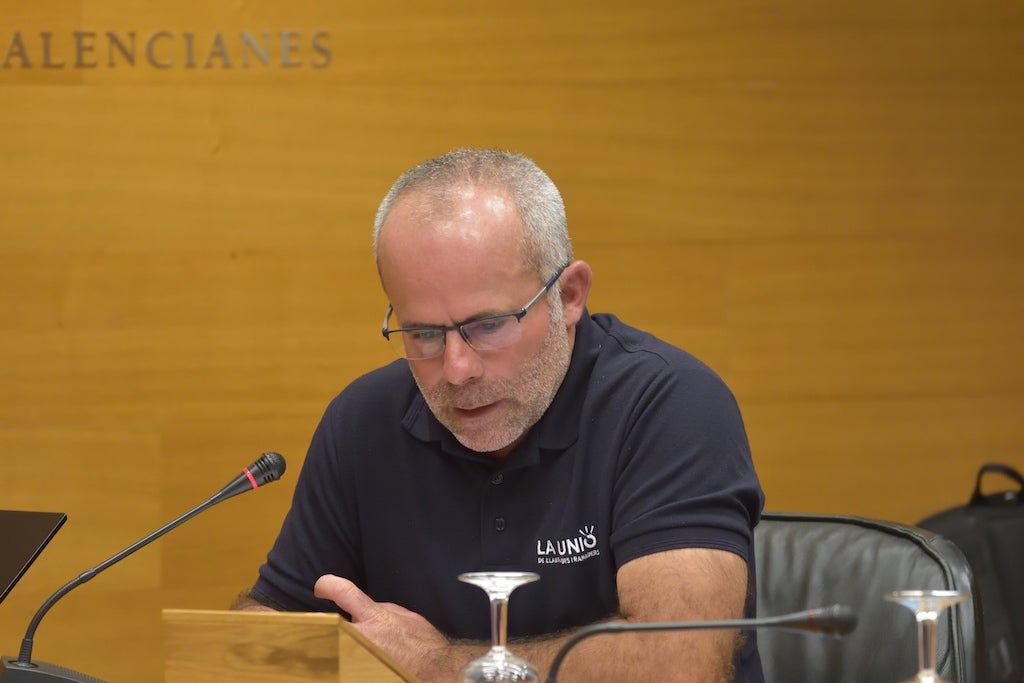 El secretari general de La Unió, Carles Peris, a les Corts Valencianes | La Unió