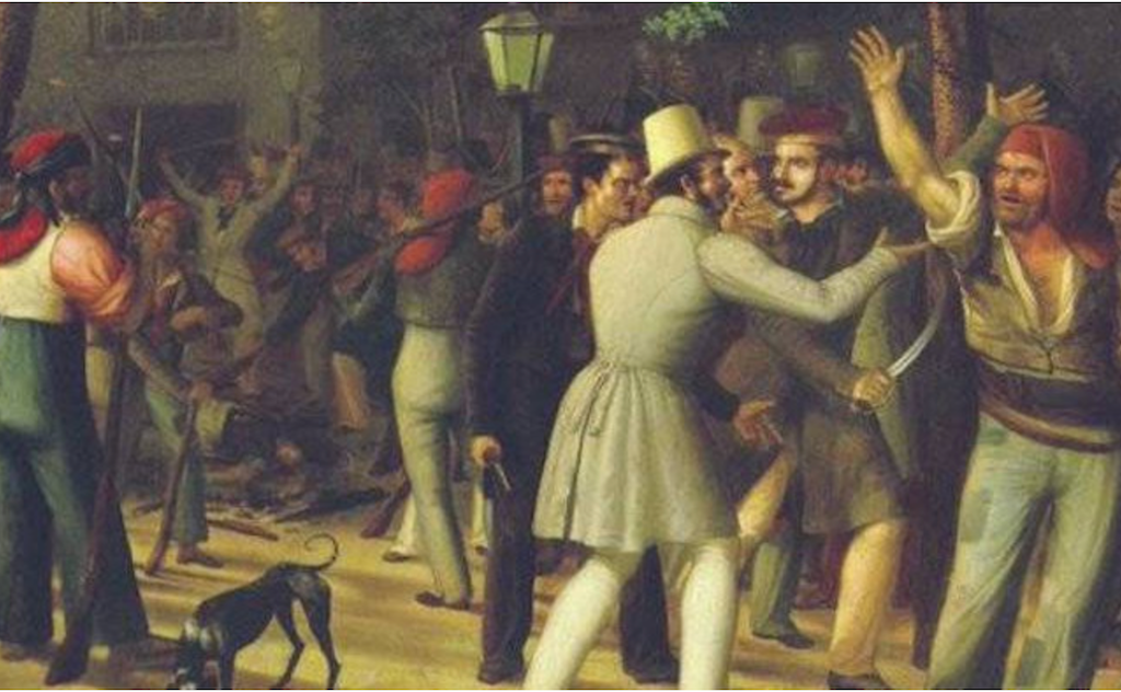 El 1842 els republicans federalistes valencians van intentar revoltar la Milícia Nacional contra Espartero