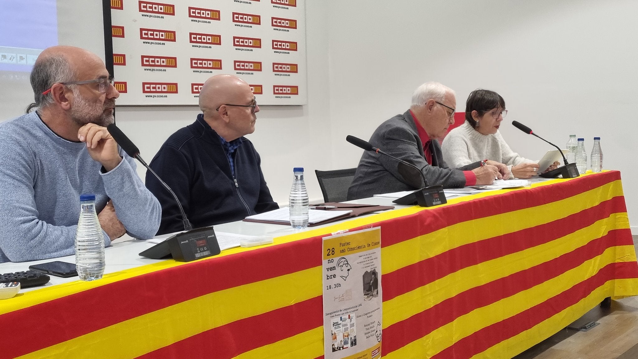 Acte d'homenatge de CCOO-PV a Joan Fuster