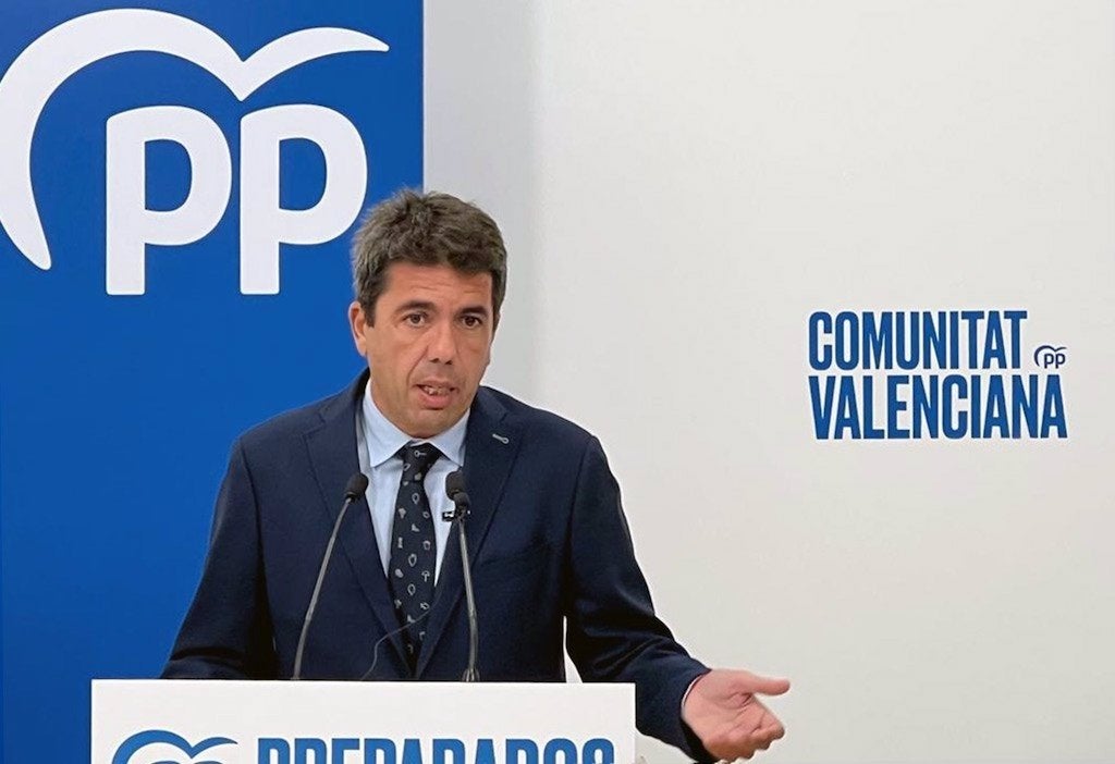 El líder del PP valencià, Carlos Mazón