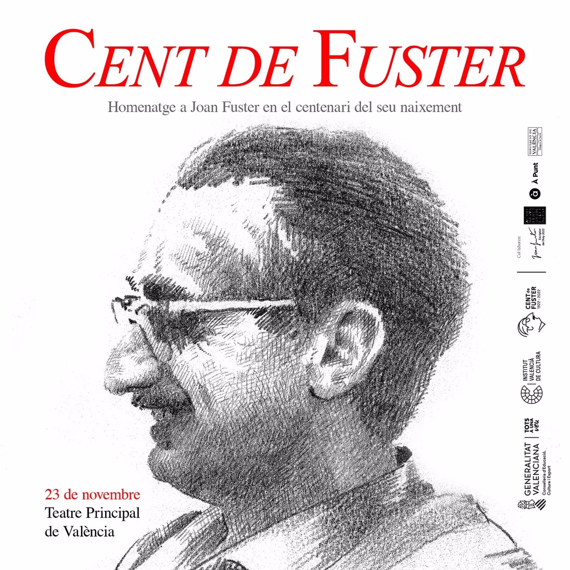 Maria del Mar Bonet, Sandra Monfort, Andreu Valor i el Cor de la Generalitat homenatjaran Joan Fuster